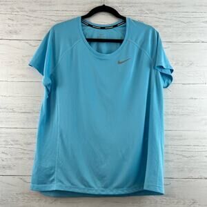Nike Light Blue Short Sleeve Athletic T Shirt Size XL